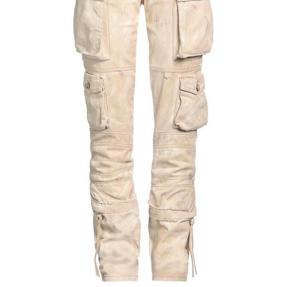 The Attico Cream Cargos